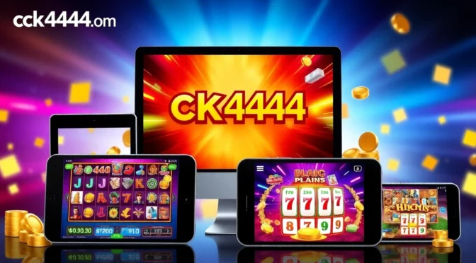 Engaging scene of players using the ck4444 com app on mobile and desktop with vibrant graphics and lively casino atmosphere for optimal gaming experience.