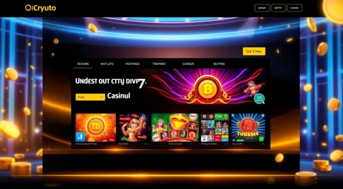 Electrifying CK999 online casino interface showcasing crypto betting, vibrant graphics, and engaging game visuals to attract players.