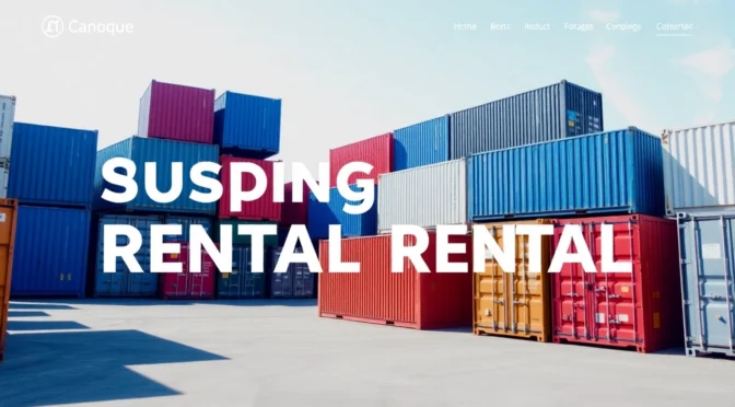 Streamlined Container Rental Solutions for Your Storage and Logistics Needs in the UK