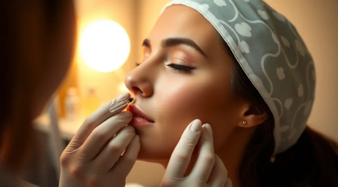 Professional performs a Botox Behandlung on a client for smooth, youthful skin, highlighting safety and expertise.