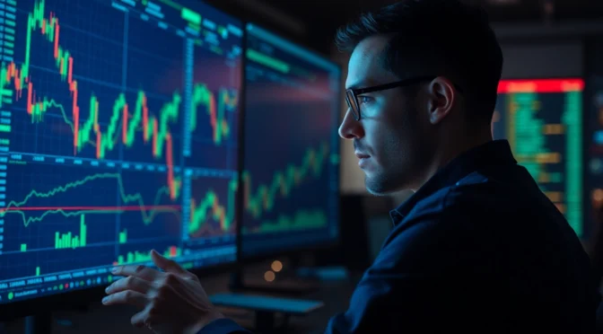 Trading view platform showcasing detailed trading charts for market analysis and investment
